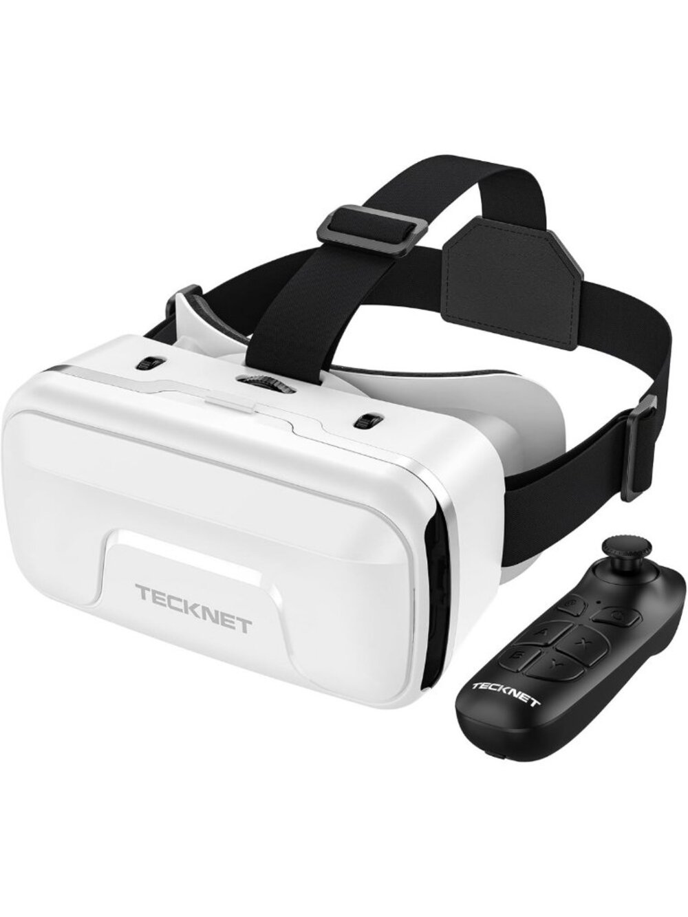 3D VR Headset for Phone with Controller, HD Anti-Blue Light Lenses, Adjustable